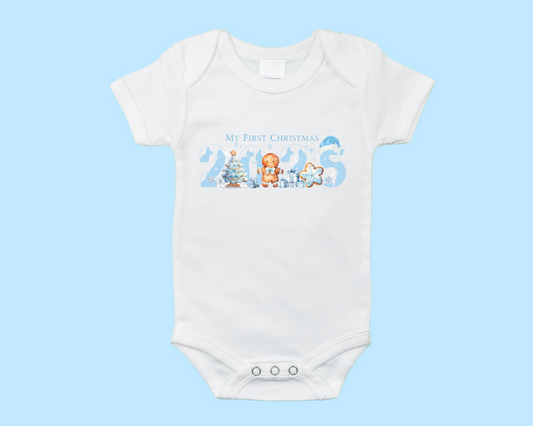 my first Christmas baby grow (boy)