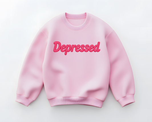 Depressed sweatshirt