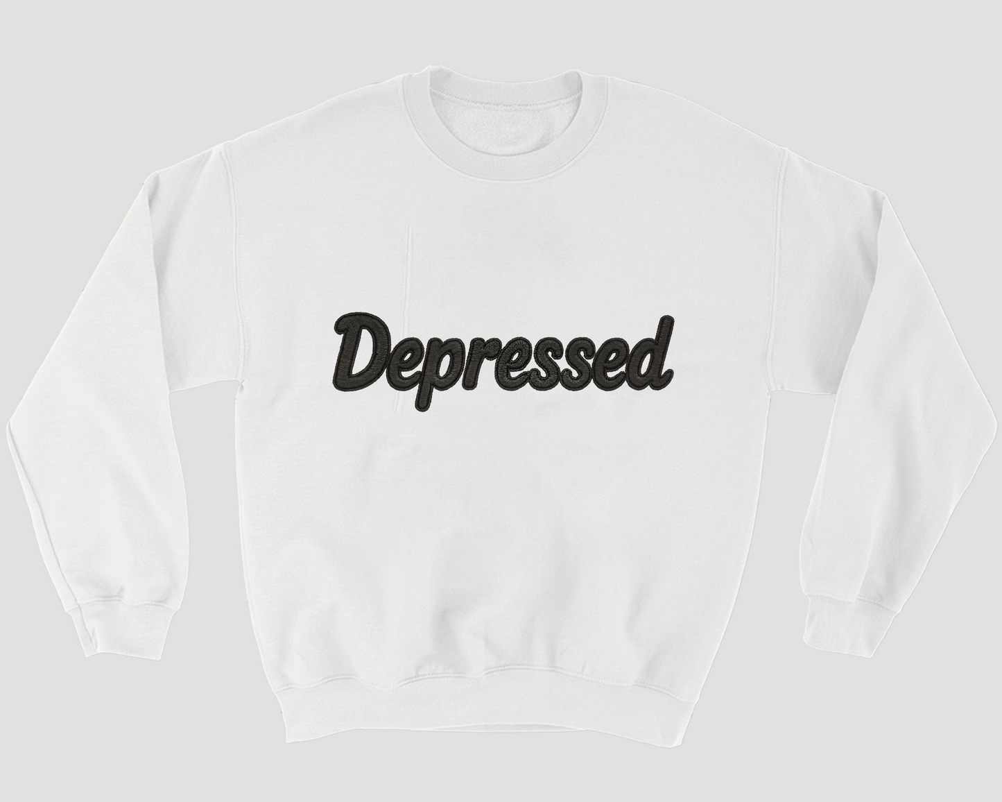 Depressed sweatshirt