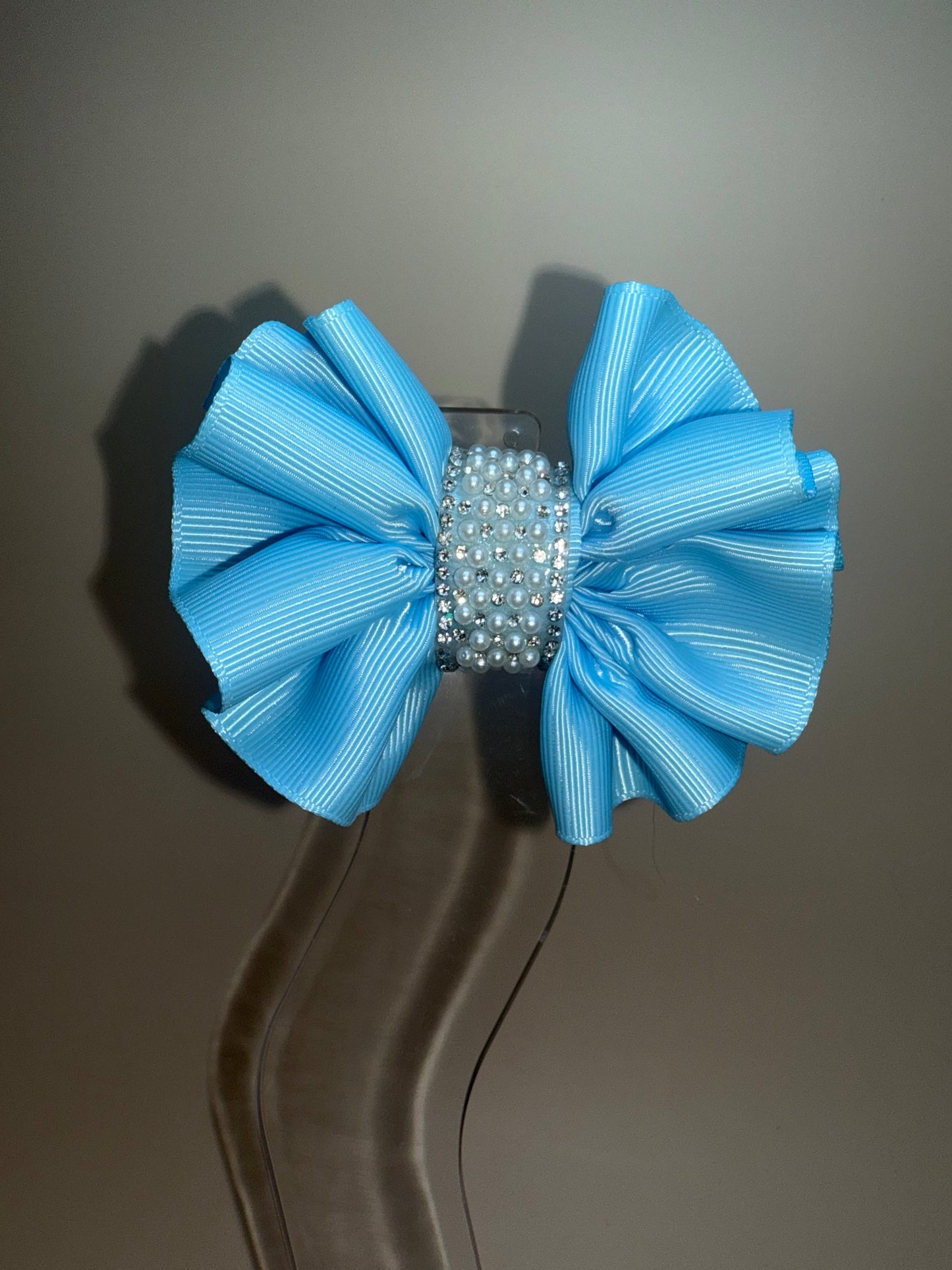 Boutique Hair Bow | Handmade Girls Hair Accessories UK | School, Toddler & Party Bows | Plain & Rhinestone Options