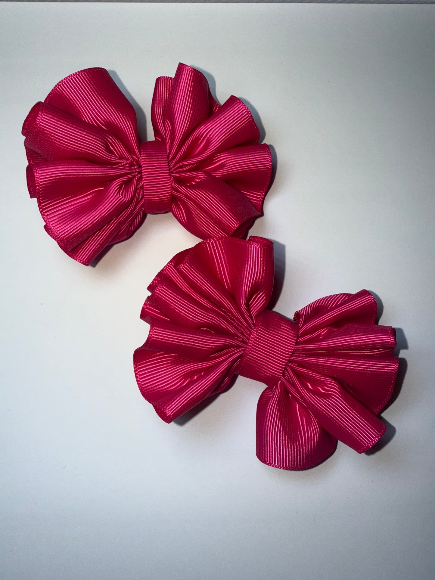 Boutique Hair Bow | Handmade Girls Hair Accessories UK | School, Toddler & Party Bows | Plain & Rhinestone Options