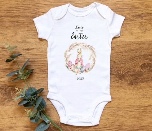 Personalised “My First Easter” Baby Grow – 2025 Keepsake Outfit