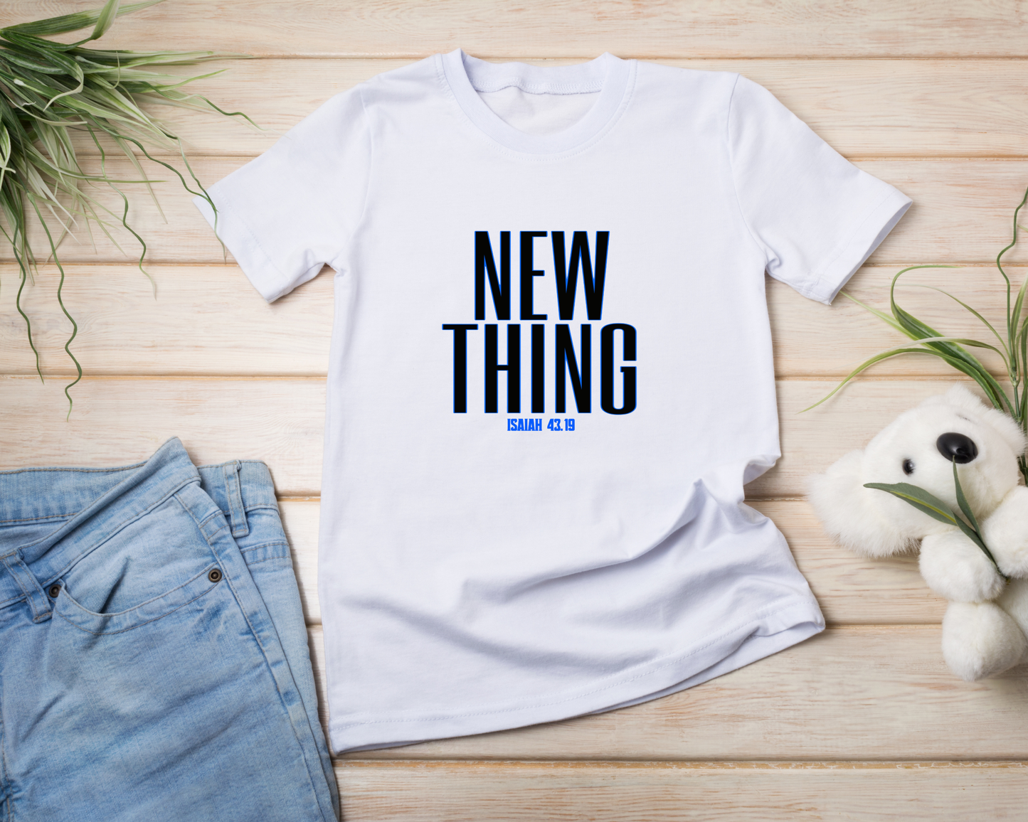 NEW THING Adult Tee (Isaiah 43:19) — Limited Drop