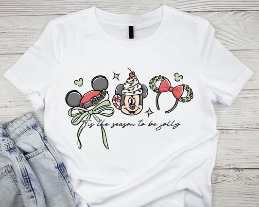 Tis the Season to Be Jolly” Holiday Graphic T-Shirt