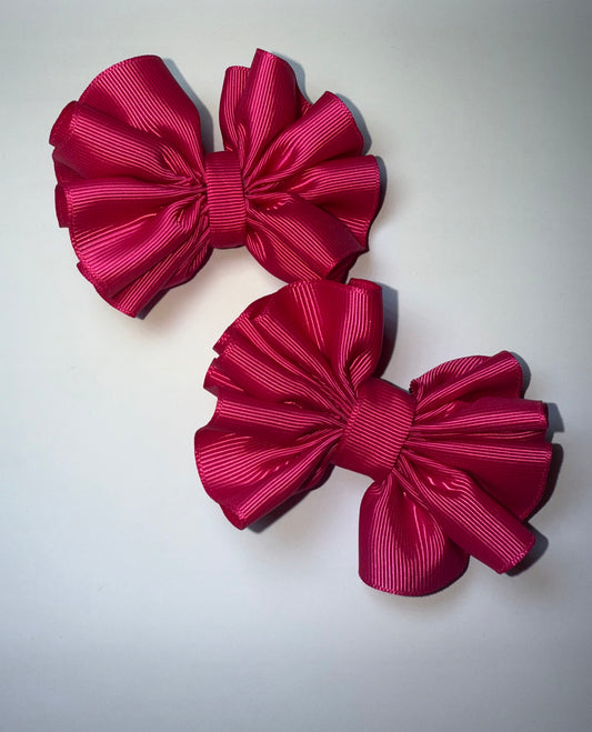 Boutique Hair Bow | Handmade Girls Hair Accessories UK | School, Toddler & Party Bows | Plain & Rhinestone Options