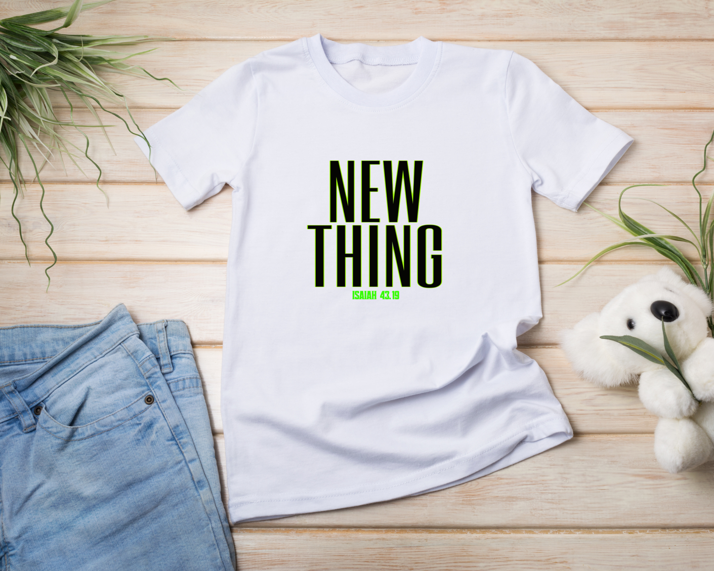 NEW THING Adult Tee (Isaiah 43:19) — Limited Drop