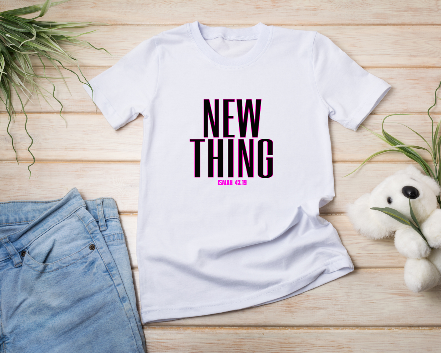 NEW THING Adult Tee (Isaiah 43:19) — Limited Drop