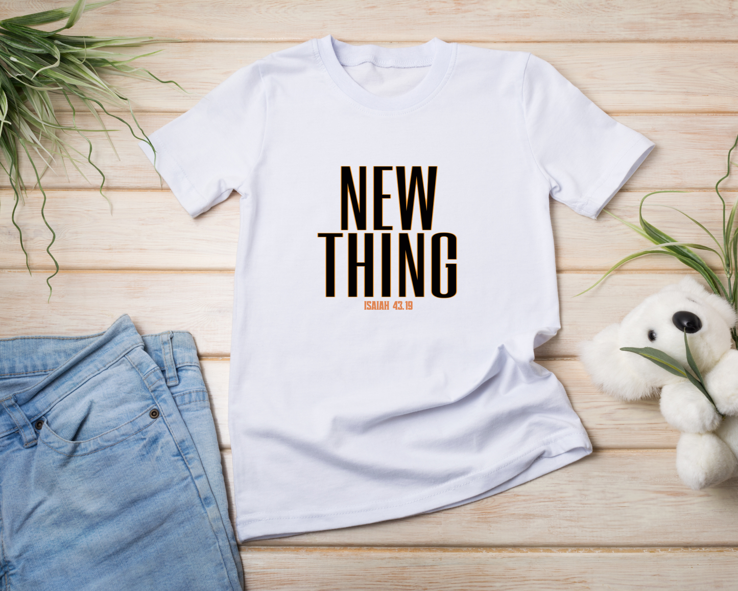 NEW THING Adult Tee (Isaiah 43:19) — Limited Drop